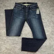 7 for All Mankind Austyn Relaxed Straight Leg Jeans Men's 32x33 New With Tags