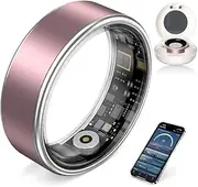 2025 Smart Ring for Men and Women - Fitness Tracker with Heart Rate Monitor, Sleep Tracker, Pedometer, Fitness Ring Compatible with Android iOS, IP68 Waterproof Activity Tracker (Silver, 6)