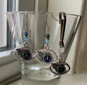 Tennessee Titans football team dangle earrings And Zipper Pull