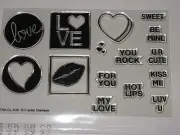 FRANTIC STAMPER - "CONVERSATION HEART STAMPS" FRAS036 CARDS / SCRAPBOOKING