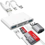 5-in-1 Memory Card Reader, USB OTG Adapter & SD Card Reader for iPhone/iPad