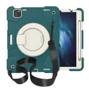 Nevenka iPad Case For iPad Air 5 with 360 Swivel Stand-Blackish Green