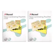 200pc Rexel Laminating Pouches 150 Micron A5 Sheets f/Paper/Documents Protection