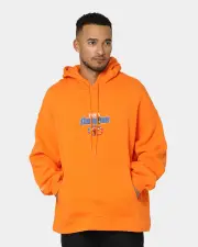 [MITCHELL & NESS] Mitchell & Ness Chicago Bulls Anniversary Hoodie Orange - Size 2XL 2XL Orange