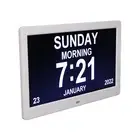 Digital Photo Frame 10in 1024x600 LCD Alarm Clock Remote Control 100‑240V Fo Hot