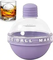 Sphere Ice Mold,Silicone Chilling Bulb Tool - Whiskey Iced Ball Maker for Chilling Cocktails Whiskey Juice Drinks Coffee Party Cafe Kitchen