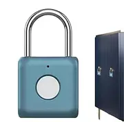 [Generic] Electronic Fingerprint Padlock | Intelligent Thumbprint Keyless Locker,Smart Padlock with Keyless Biometric for Bookcase, Suitcase, Backpack, School