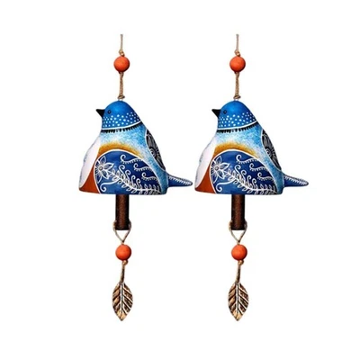 2PCS Bird Song Bell Bird Song Bell Wind Chime Bird Song Bell Garden Decor6010