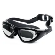 2 Pair Adjustable Swim Goggles Waterproof Anti-Fog Myopia Swimming Glasses Adult
