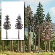 Busch 6166 A Scale Dead Spruce Trees -- 13cm Tall pkg(2)