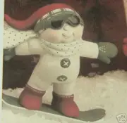 Ceramic Bisque~~ Ready to Paint~~ Snowboarding Snowmen