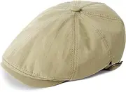 [Eoslya] Mens Flat Cap - Newsboy Caps for Men, 8 Panel Adjustable Cotton Classic 1920s Gatsby Peaky Newsboy Flat Caps Baker Boy Hats for Men UK Vintage Berets Driving