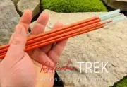 8 SECTION TRAVEL FLY ROD BLANK - 6'6" 2/3WT 8PC RUST S2 FIBERGLASS - FULL FLEX