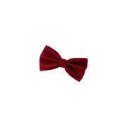 Mens Red Plain Coloured Checkered Bow Tie