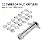 Handheld Clay Extruder Tool with 20 Tip Stainless Steel Sugar Paste Extruder