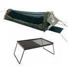Adventure Kings Kwiky Single Swag 50mm Mattress + Camp Fire BBQ Plate Cooking