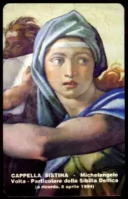 G VA 6 C&c 6006 Card New Magnetized Vatican Michelangelo Sistine Chapel