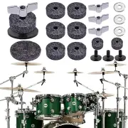 For Drum Set 18 Pieces Cymbal Replacement Felt Pad/Wing Nut/Cymbal Sleeve Base