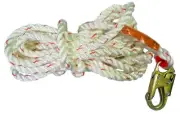 SafeWaze Number FS-700-50, 50' Rope Lifeline With Snap Hook