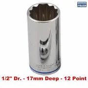 Kincrome K2979 - Deep Socket 1/2" Drive 17mm (Mirror Polish)
