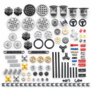 116 Pcs Technical Gears Axle Pin Connectors - Wheels Connectors Rack Gear Brick