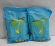 Isopho Beach Blanket Waterproof Sandproof 79'' x 83'' Grass Green With Nails 2Pk