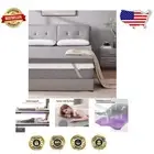 3 Inch Gel Memory Foam Mattress Topper for Full Size Bed - Removable Grey Cover