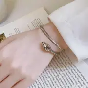 Women Bracelet Retro Snake Punk Elegant Silver Cuff Vintage Bangle Punk Animal J