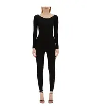 Fabiana Filippi Scoop Back Ribbed Jumpsuit IT42 Black
