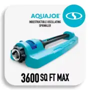 Indestructible Metal Base Oscillating Sprinkler with Adjustable Spray