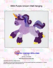 Purple Unicorn Wall Hanging-Plastic Canvas Pattern or Kit