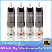 4PCS HiFi Audio RCA Connectors RCA Plug for Rca Cable Signal Wire Interconnects