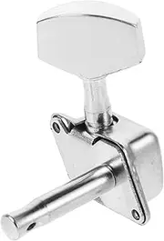 Kisangel 1 set Small Square Folk Guitar Tuner Semi Enclosed Tuning Pegs for Acoustic Electric Guitars Durable Lightweight Portable Replacement Parts for Accurate Tuning