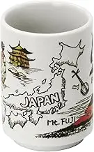 Mino Ware 552-11-47E Sushi Tea Cup Cup Japan Approx. Diameter 2.8 x Height 4.0 inches (7.2 cm) x Height 4.0 inches (10.2 cm), for Home Use, Commercial Use, Microwave, Dishwasher Safe, Made in Japan