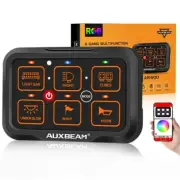 AUXBEAM RGB 6 Gang Switch Panel Auto Dimmable Circuit Relay System LED Light Bar (for: Jeep)