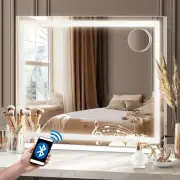 Makeup Mirror with Light Hollywood Smart Makeup Mirror with 15 LED Bulbs 80 X 62