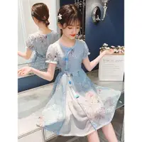 在飛比找ETMall東森購物網優惠-夏裝中國風公主裙雪紡女童旗袍