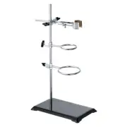 1Set Lab Stand Set 16" Laboratory Stand Support with Flask Clamp & Retort Ring