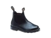 Boots Kids Black full grain Leather BLUNDSTONE pull on Blunnies Genuine Shoes
