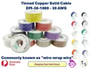 Solid Core Hookup Wire 1/0.2mm 30AWG Breadboard Jumpers PVC Tinned Copper Cable