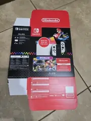 Nintendo Switch For Display Only Box Gamestop Promo White OLED Mario Kart 8