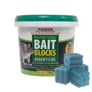 200G Rat/ Mouse Bait Blocks PLUS 1 x MOUSE BAIT STATION - INC FREIGHT