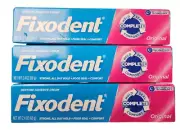 Fixodent Denture CREAM Original 2.4oz ( 3 Pack ) pink