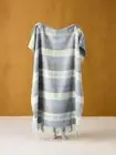 Check Wool Throw Silver