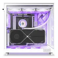 在飛比找Yahoo!奇摩拍賣優惠-機箱恩杰NZXT H6Flow /RGB ATX新款海景房電