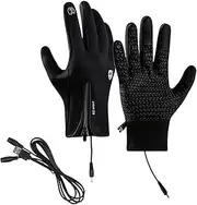 [Generic] Touch Screen Gloves,Hand Warmer Gloves,Rechargeable Hand Warmers Gloves - Anti-Slip Gloves with Zipper Design, Cold Weather Equipment for Outdoor Activities