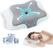Cervical Neck Pillows for Neck and Shoulder Pain Relief, Odorless Memory Foam P