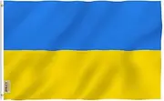 ANLEY Fly Breeze 3x5 Foot Ukraine Flag - Vivid Color and UV Fade Resistant - Canvas Header and Double Stitched - Ukrainian National Flags Polyester with Brass Grommets 3 X 5 Ft