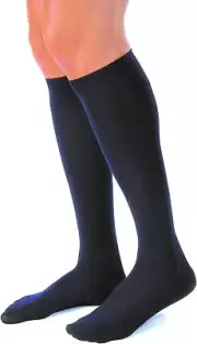 JOBST 113123 forMen Casual Compression Sock, 20-30mmHg, Knee High, Black,...