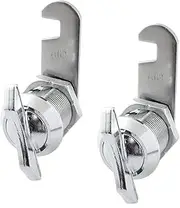 Thumb Operated Offset Cam Lock DZS ELEC 2PCS 5/8 Inch Replacement Keyless Compartment Latch for Mounting in RV Compartment Camper Storage Door Cabinet Mailbox Drawer